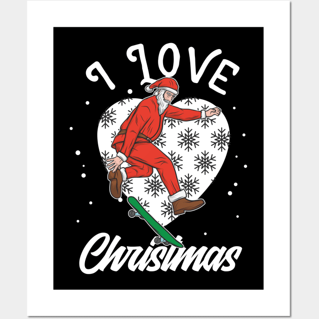 I love Christmas Wall Art by animericans